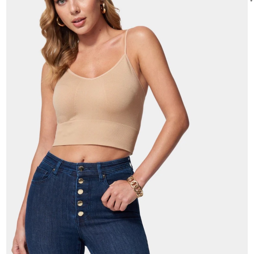 Bebe Tan seamless Crop Top
